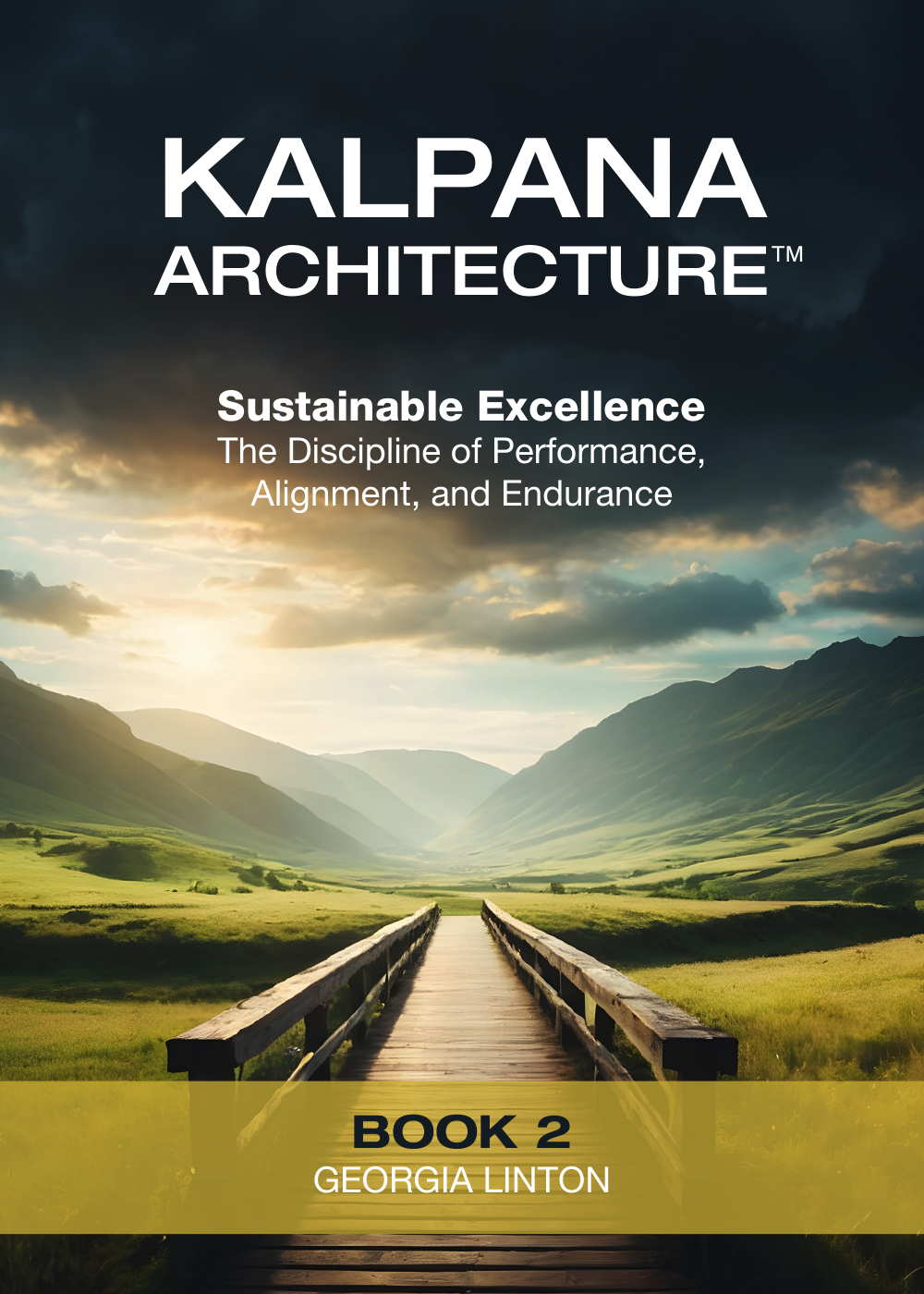 Kalpana Architecture Book 2 Sustainable Excellence cover by Georgia Linton; in development